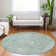 Machine Washable Indoor/Outdoor Xhevrie Turquoise Rug