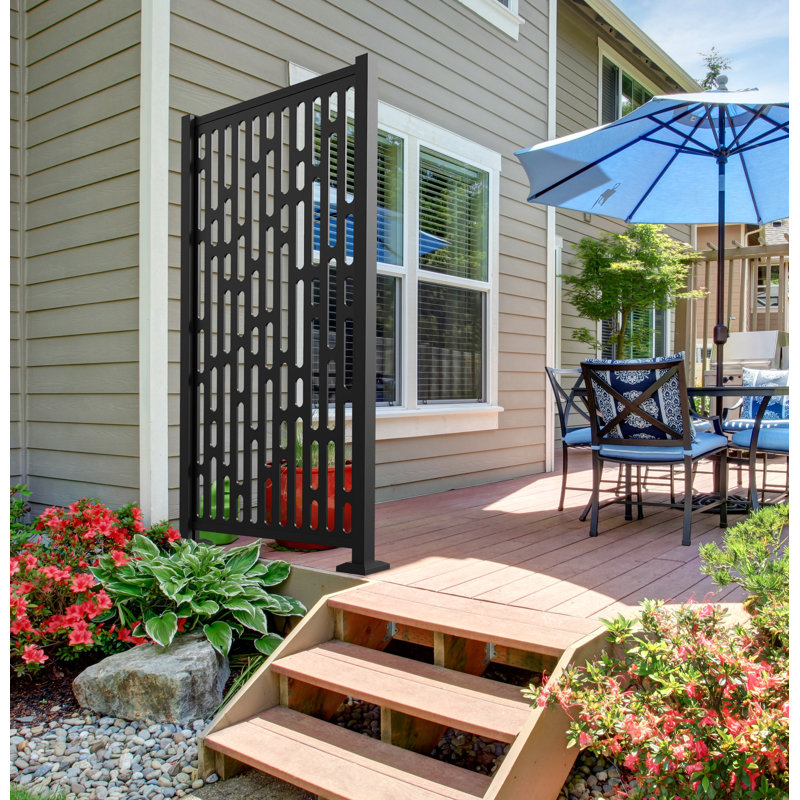 Matte Black Aluminum Decorative Screen Panel Frame Kit