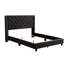 Lit tapissier transitionnel noir Serene Comfort