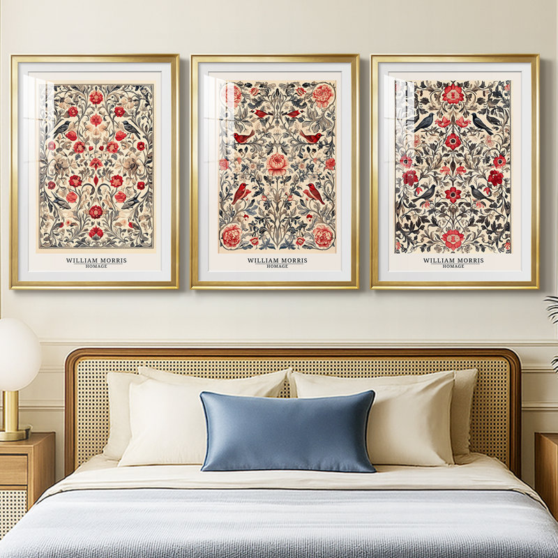 Ensemble de pièces personnalisées de qualité supérieure de la série CCMVI de William Morris - 3 pièces, H 19 po x l 27 po