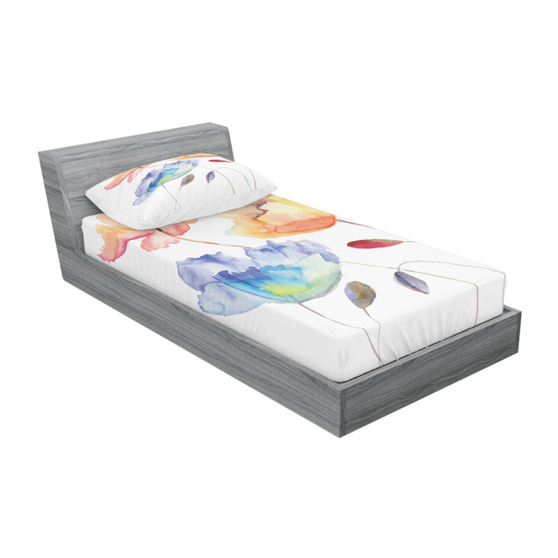 Microfiber Sheet Set, Twin Sheet Set with Fitted Sheet