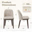Chaise rembourrée en bois massif avec tissu doux-146253729