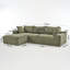 Très grand canapé modulaire profond 108 po x 68 po, canapé Cloud pour 4 personnes, peut s'asseoir ou s'allonger, canapé modulaire en velours côtelé de salon, aucun assemblage requis, vert-120670218-120670219