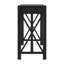 Console en placage d'acacia avec 4 tiroirs et base en X Anlen-114733111