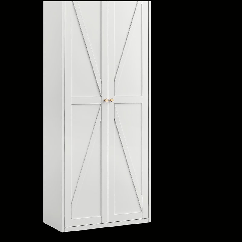Armoire de cuisine avec tablettes réglables, armoire de rangement en métal à 2 portes pour la cuisine, le salon, la salle à manger et le bureau