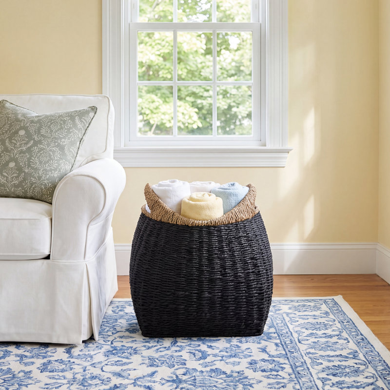 Birch Lane™ Devyani Decorative Basket, Black