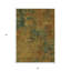 Tapis d'extérieur lavable abstrait cuivre et vert 5 pi x 8 pi