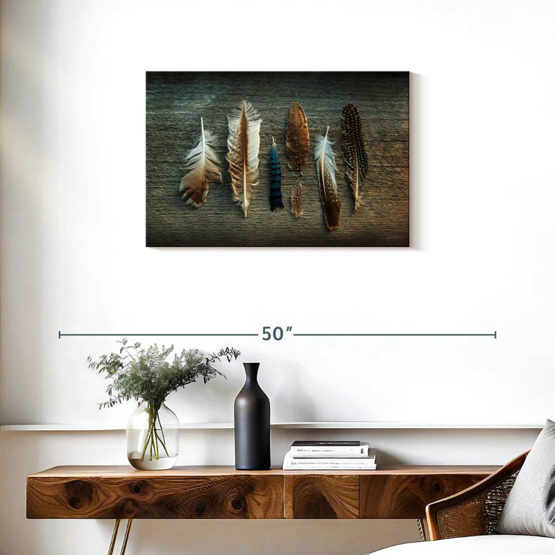 Kerner Feather Collection I, 20" H x 30" W