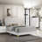 James White Upholstered Eastern King Panel Bed