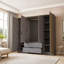 Theroux 4 Door Solid + Manufactured Wood Wardrobe-1512481358