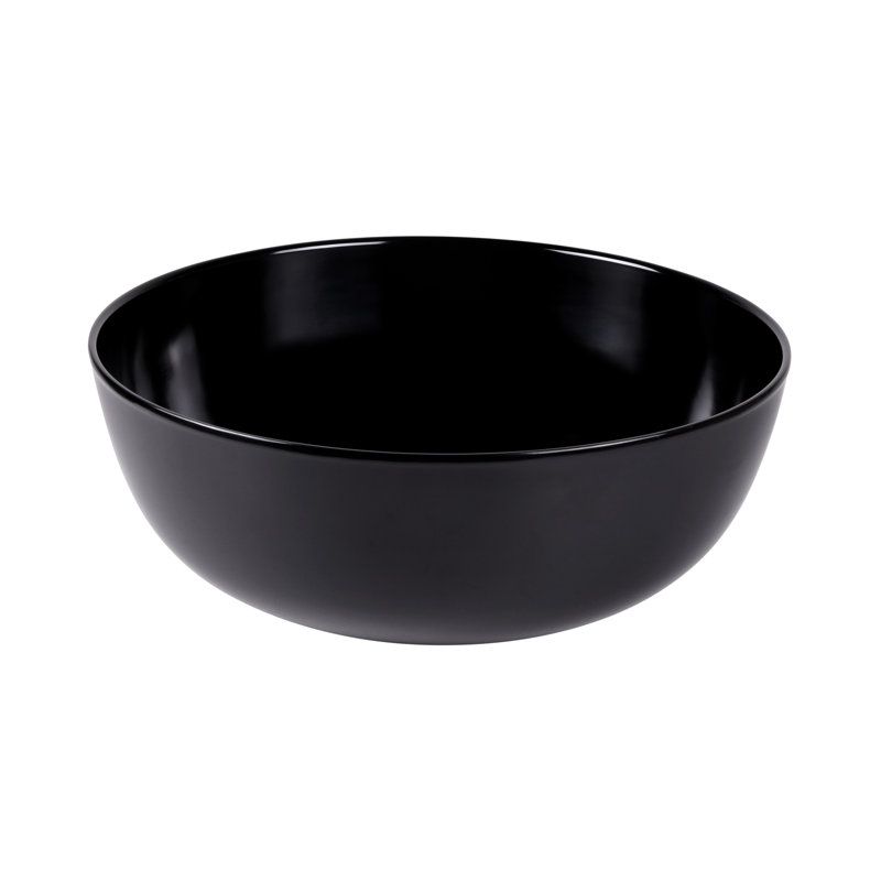 Bol de service en mélamine 400 fl à grande mélamine classic, Noir, 5.75" H x 15" W x 15" D