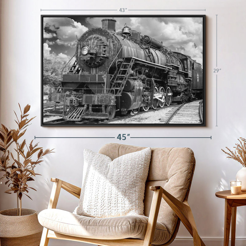 " Steam Engine Train Wall Art ", 29" H x 43" W
