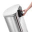 Ensemble de 2 poubelles à pédale en acier inoxydable 2 pièces-80471832