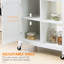 Kitchen Island Cart With Solid Wood Top, Drawer And Plenty Storage, White For Dining Room Rolling Island, Room, Versatile Practical