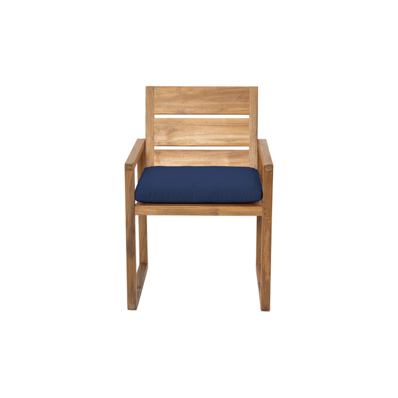 Venice 7 - Piece Solid Wood Dining Set, Navy