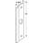 Latch Shield, 2-5/8 In.X12 In., Grey