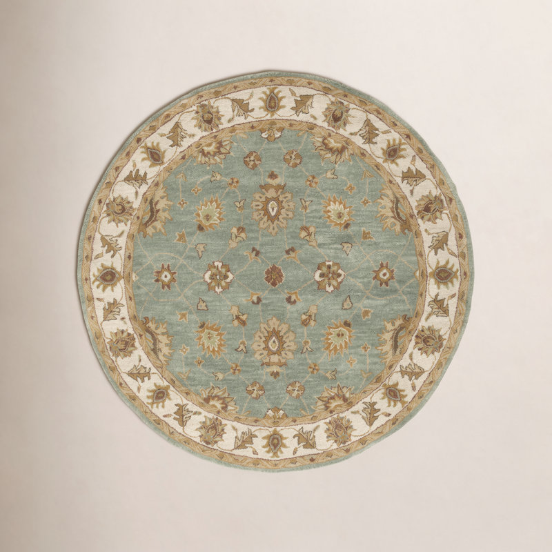 Southshore Wool Oriental Indoor Rug, Round 8'