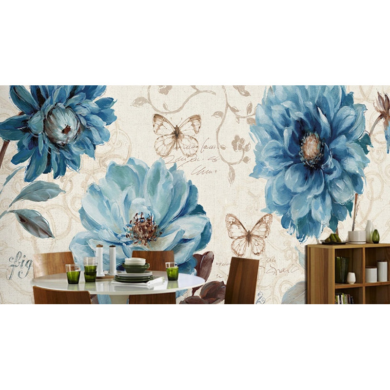 Adhésif mural pivoine Torney, L 35 po x l 55 po