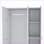 Commodes et amp; Garde-robes | Armoire classique 3 portes avec 2 tiroirs Ohio Tablettes à 4 niveaux | Blanc | Panneau de particules-2059790840