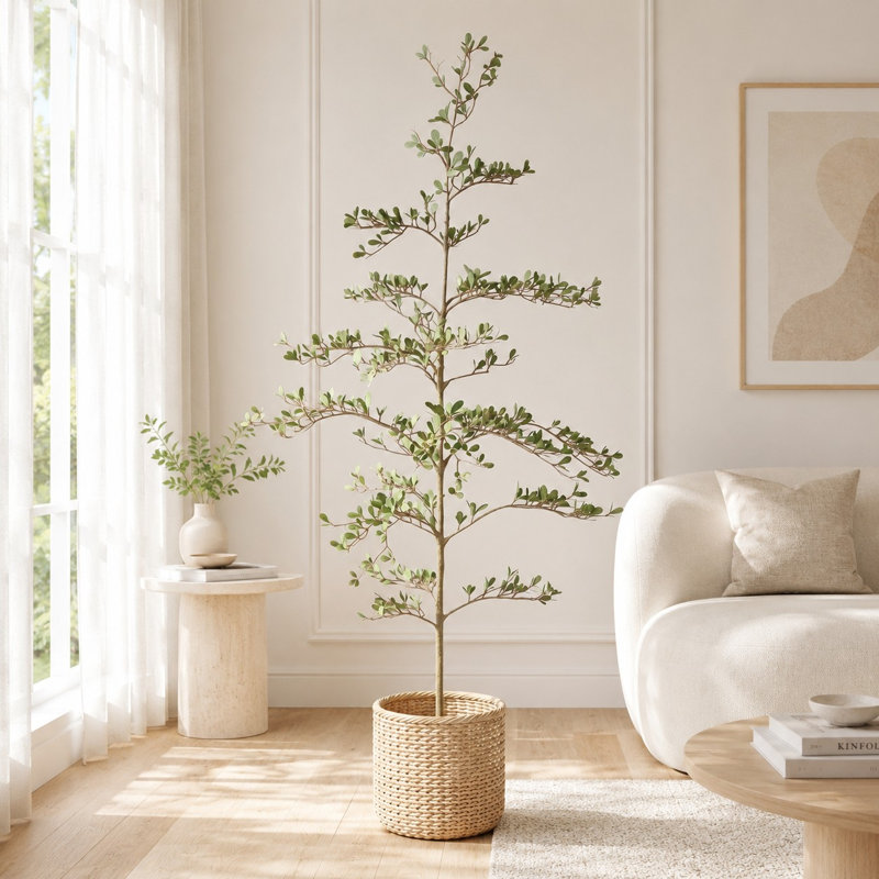 6FT Artificial Olive Tree for Indoor and Covered Outdoor Use