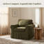 Fauteuil d'appoint l 43,7 po avec housse amovible-194470208