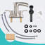 Centerset 2-Handle Waterful Bathroom Sink Faucet with Drain Assembly-98534423