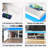TV Stand/Media Console For Tvs With Power Outlets, USB Ports And LED Light Strips-1357240012-1592640147