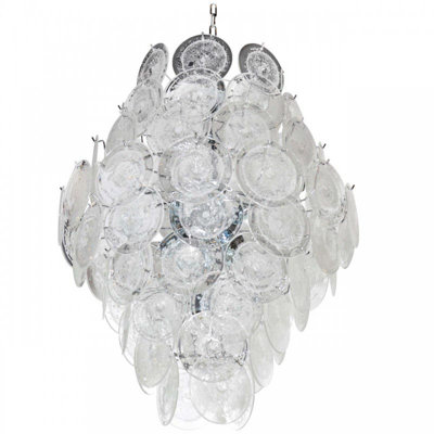 Lustre fantaisie en nickel 10 lumières Murana