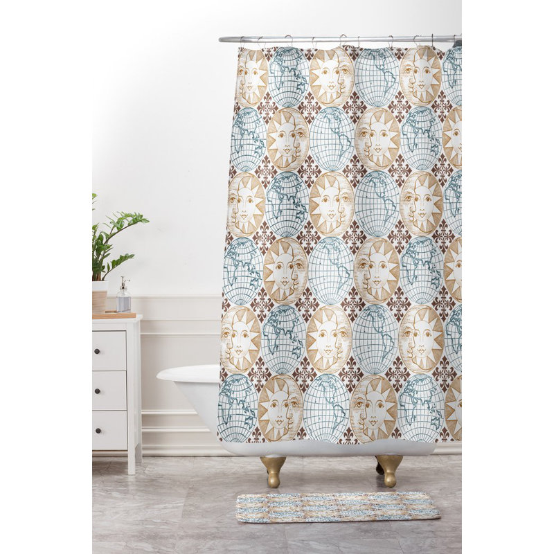 Tapis pour salle de bain soleil terre
