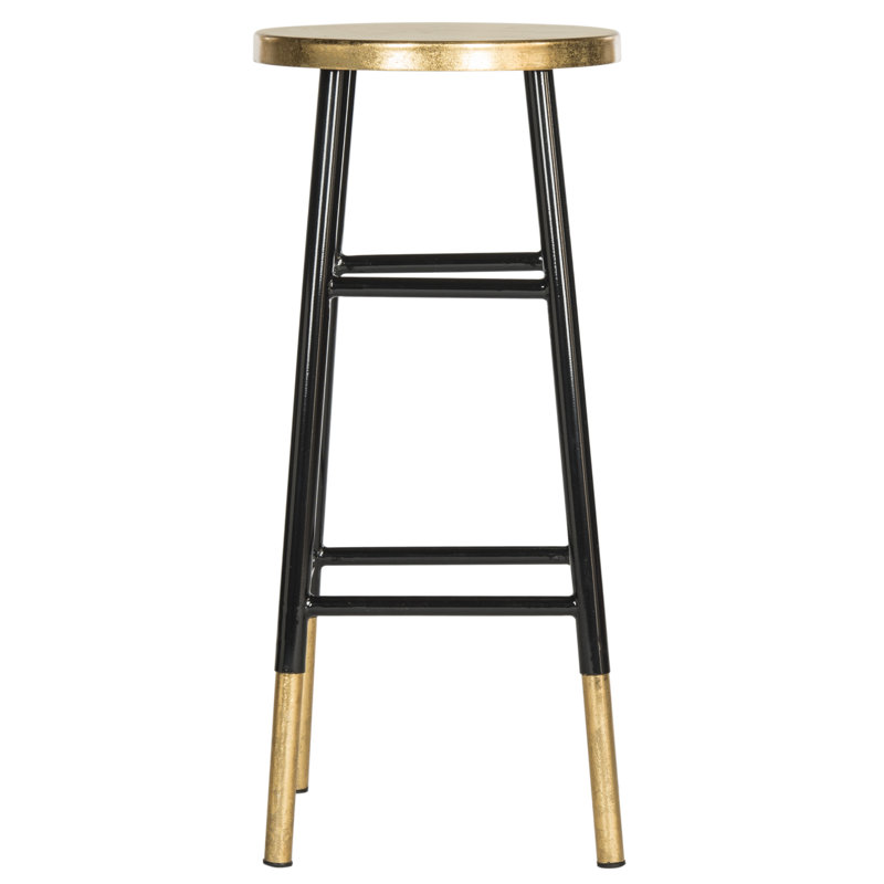 Tabouret de bar et de comptoir Amiaha, Marine, Tabouret de bar (assise de 30 po de hauteur), Or