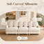 Canapé modulaire en chenille Veloria Comfy-1369701373