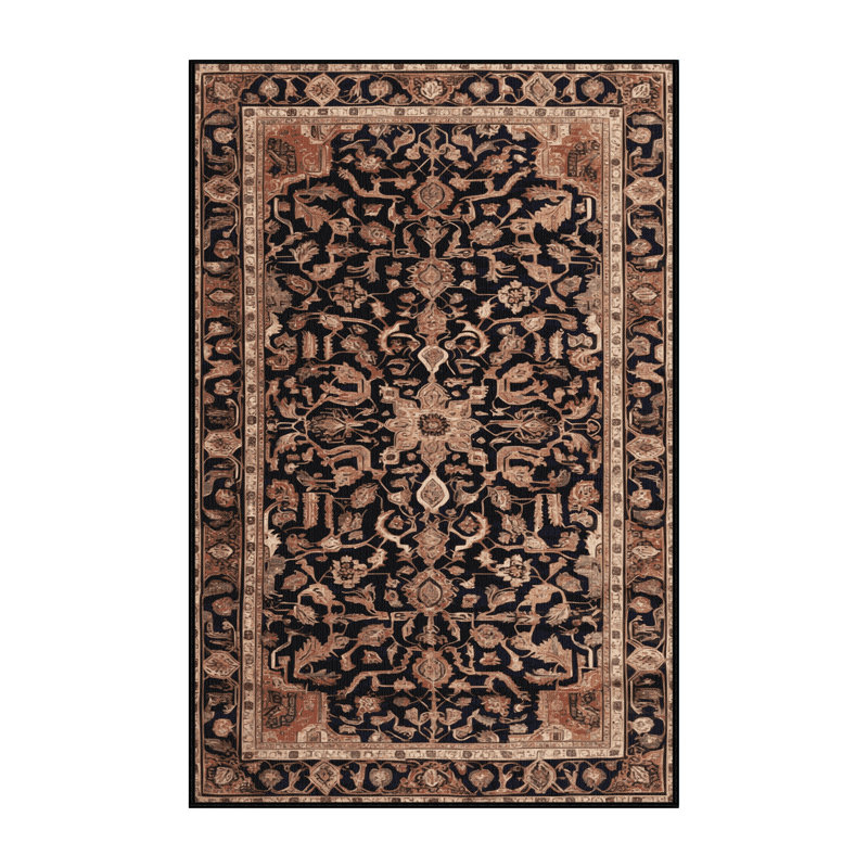 Tapis brun lavable à la machine, Tapis de couloir 2 pi x 4 pi