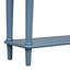 Console Retro - Bleu marine. 4 tiroirs et tablette ouverte. Look rétro rustique avec finition pin. Fabriqué en pin. Ours de table 220 lb, tiroir 15 tablettes inférieures 33 lb Polyvalent pour les espaces de vie.-1258650788
