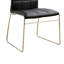 Ensemble de 2 chaises d'appoint rembourrées en similicuir