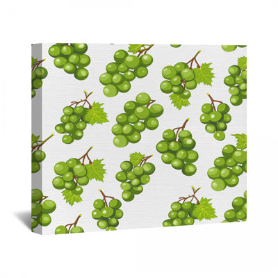 Green Grapes Canvas Wrap - Food Wall Decor