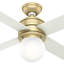 Ventilateur de plafond standard à 4 pales de 44 po avec commande murale et ensemble d'éclairage inclus Hepburn-43587434
