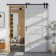 Single Track Bypass Two Door Hardware Kit (Handle Included)