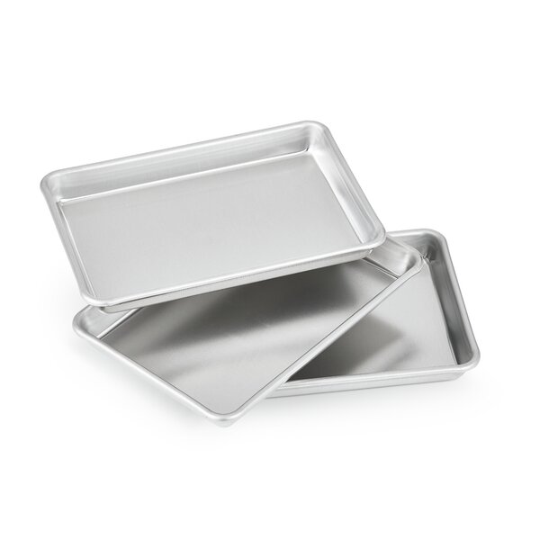 Doughmakers Grand Cookie Sheet Commercial Grade Aluminum Bake Pan 14 x  17.5, Silver