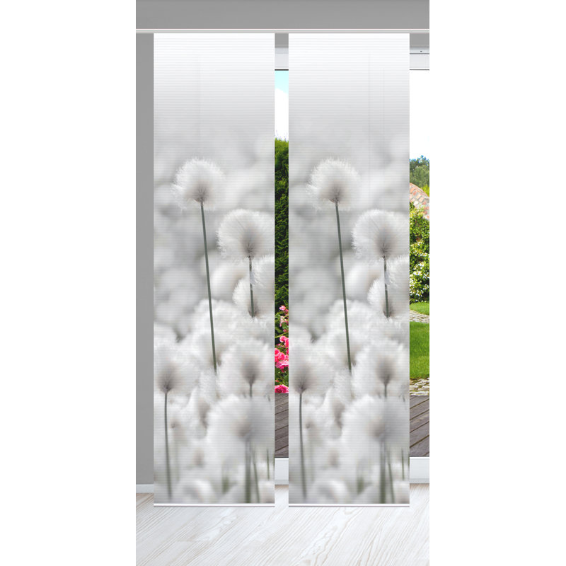 Semi Sheer Sliding Panel Pair