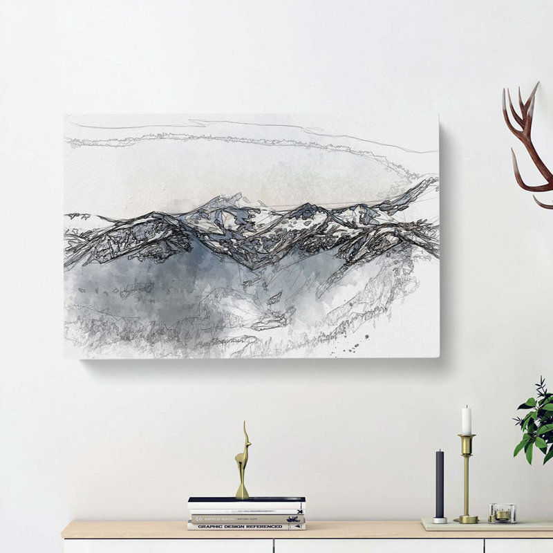 Hidden Lake in Whistler Canada in Abstract - Wrapped Canvas, 60cm H x 91cm W x 3cm D