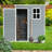 5x3 Resin Outdoor Storage Shed With Window Grey
