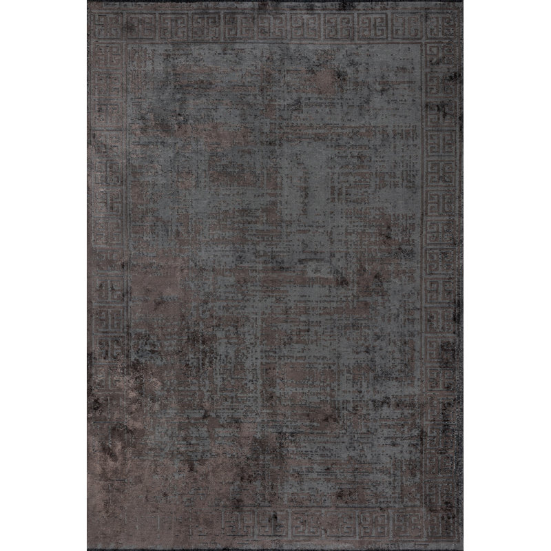 Rapture Gray/Brown Camouflage Luxury Area Rug, Rectangle 7'10" x 11'2"