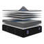 Matelas hybride moyen de 13 po avec gel rafraîchissant et ressorts ensachés Rhannon, fabriqué aux États-Unis-2015828224