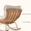 Chaise berçante simple décontractée moderne et décontractée