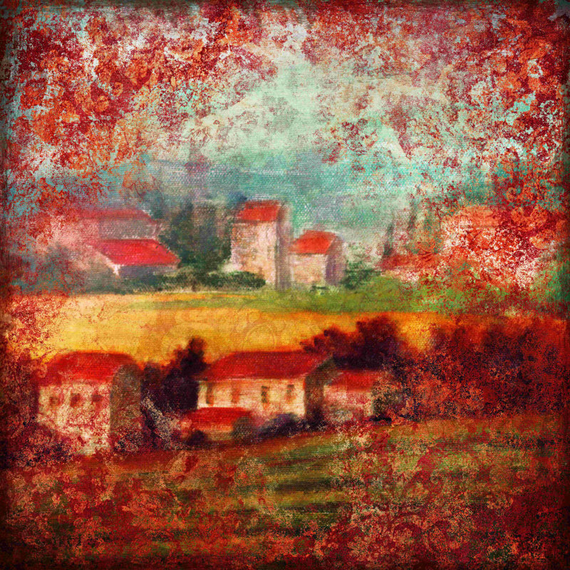 " Old World Tuscan 2 ", 12" H x 12" W  