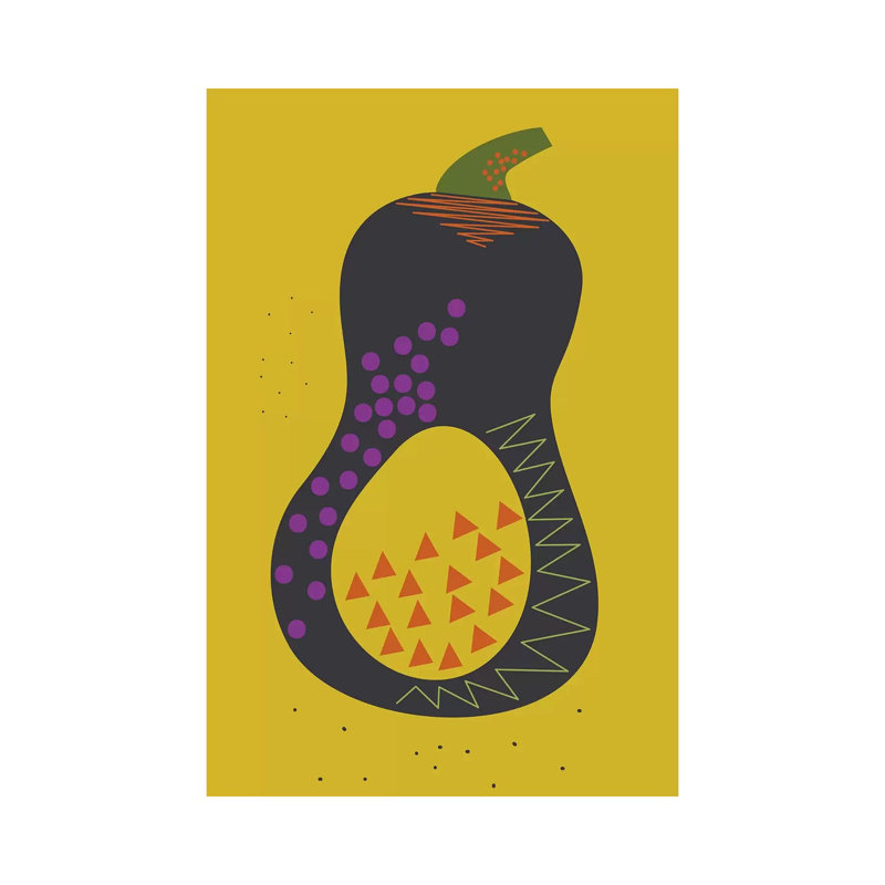 Squash by Flatowl - Wrapped Canvas Painting, 66.04 cm H x 45.72 cm W x 1.91 cm D