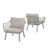 Coussin beige / structure verte