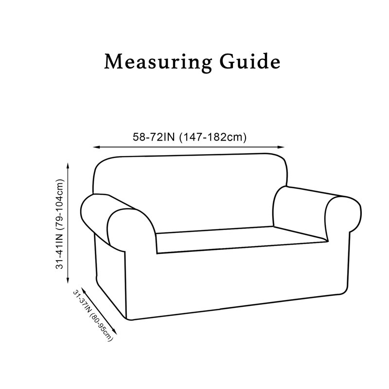 Housse de causeuse extensible en velours antidérapant et confortable, Gris