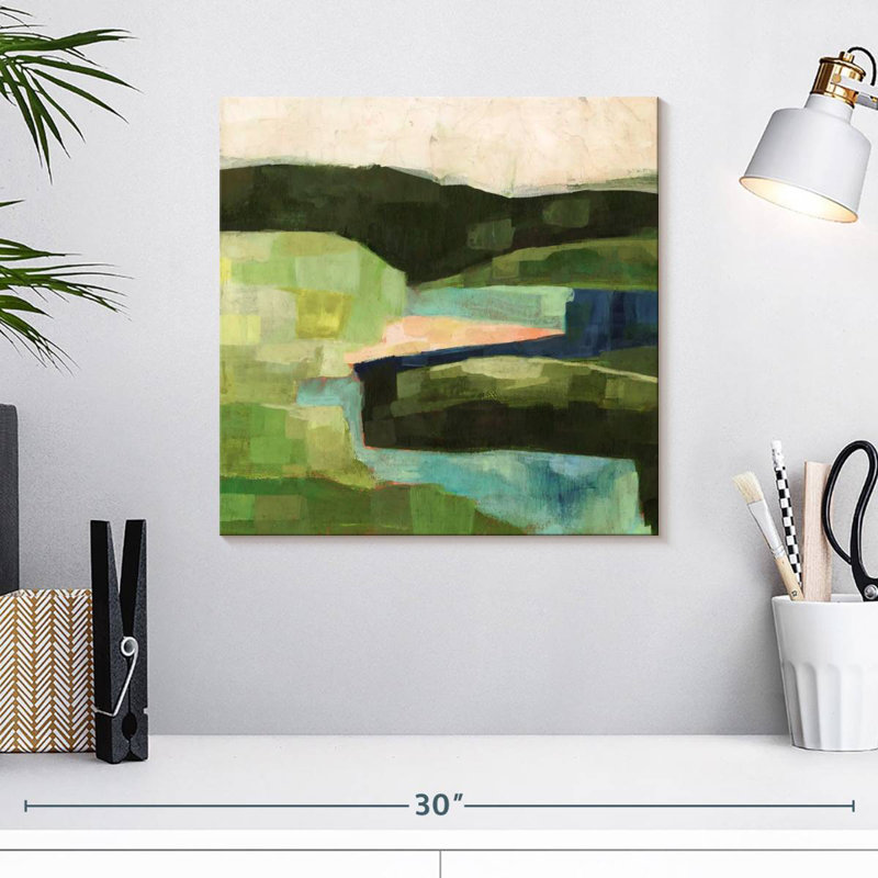 Pastoral Patchwork II, 16" H x 16" W