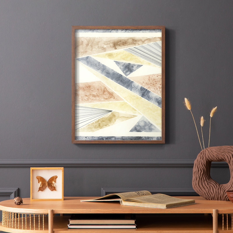 Reproduction encadrée sans titre - bois massif, Brun, H 28 po x l 22 po